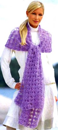 шарф королевский вязание