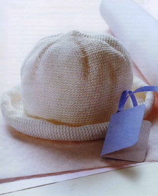 шапочка панамка вязание